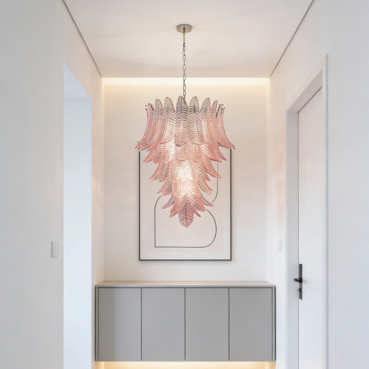 Liora Leaf Murano Glass Chandelier 6