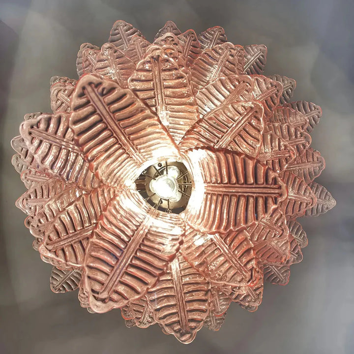 Liora Leaf Murano Glass Chandelier 9