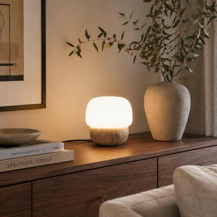Lnvero Travertine Table Lamp 3