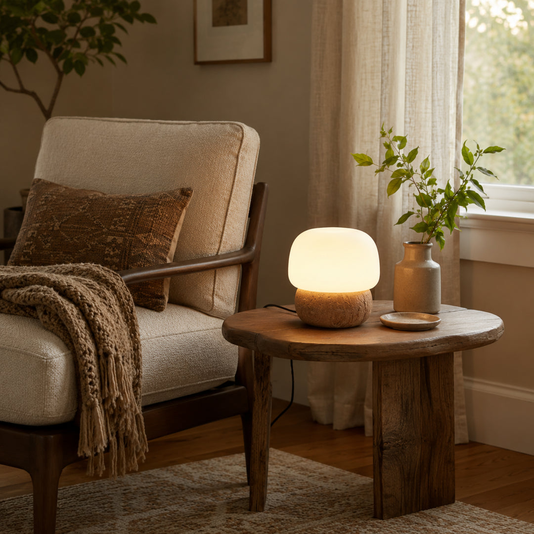 Lnvero Travertine Table Lamp 5