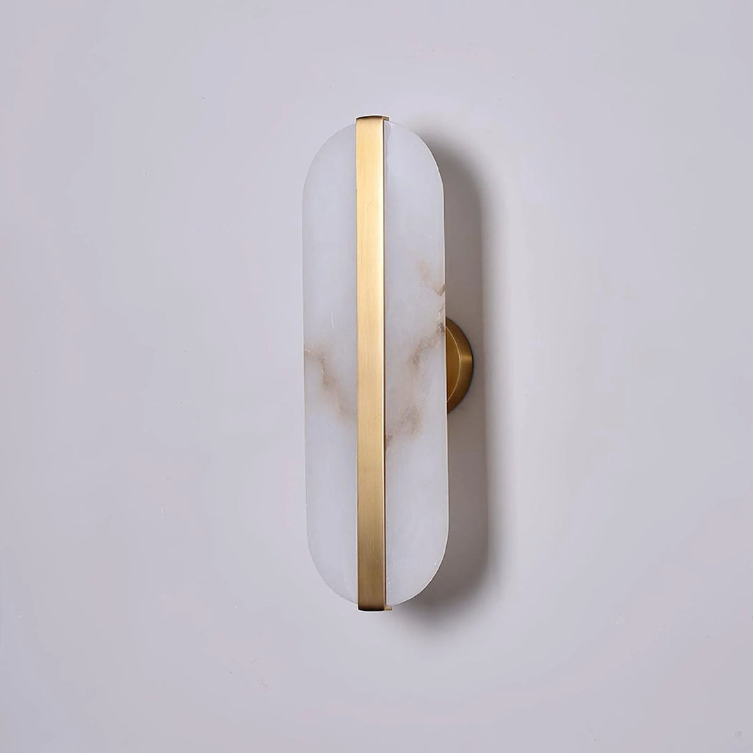 Long Ellipse Alabaster Wall Sconce 3