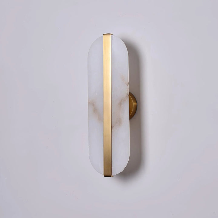 Long Ellipse Alabaster Wall Sconce 3