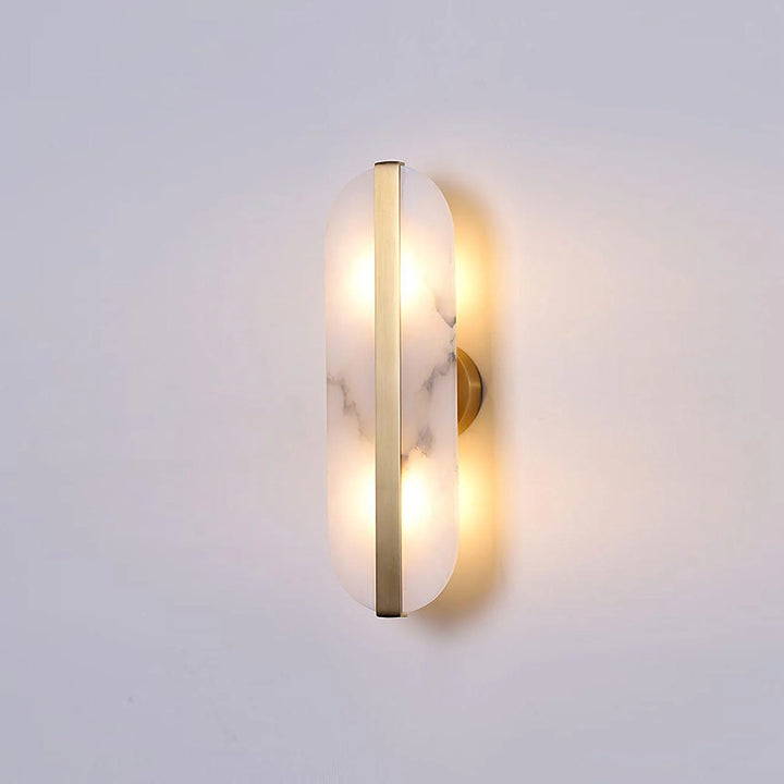 Long Ellipse Alabaster Wall Sconce 4