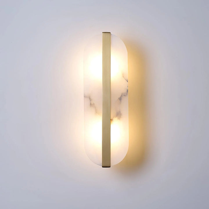 Long Ellipse Alabaster Wall Sconce 5
