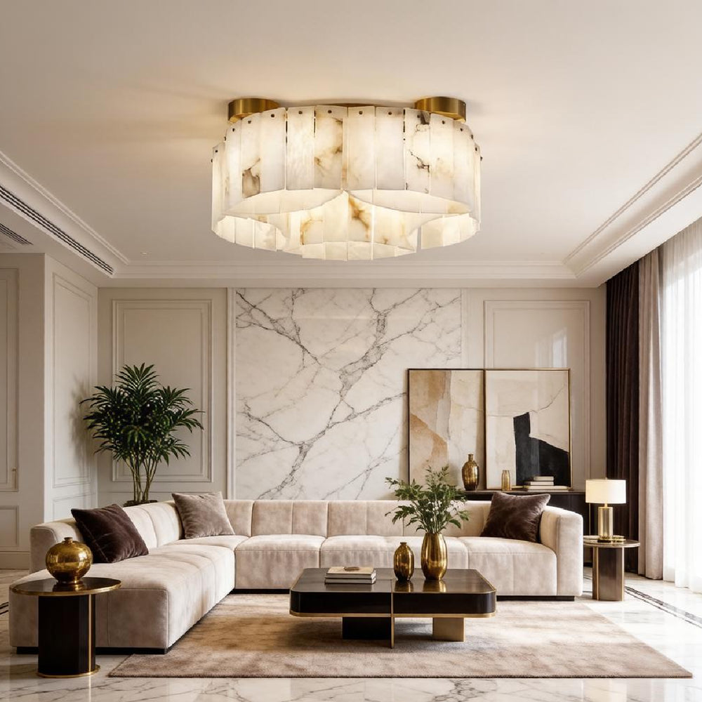 Lopet Alabaster Ceiling Lamp 4
