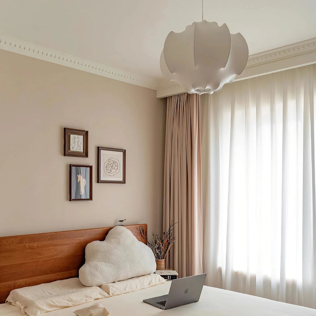 Lotus Silk Pendant Lamp 14