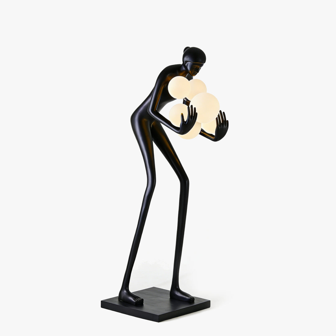 Luma Sphere Sculpture Floor Lamp  1