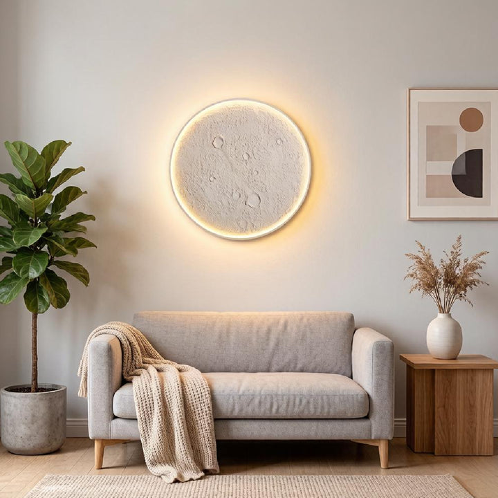 Lumi Moon Plaster Wall Lamp 5
