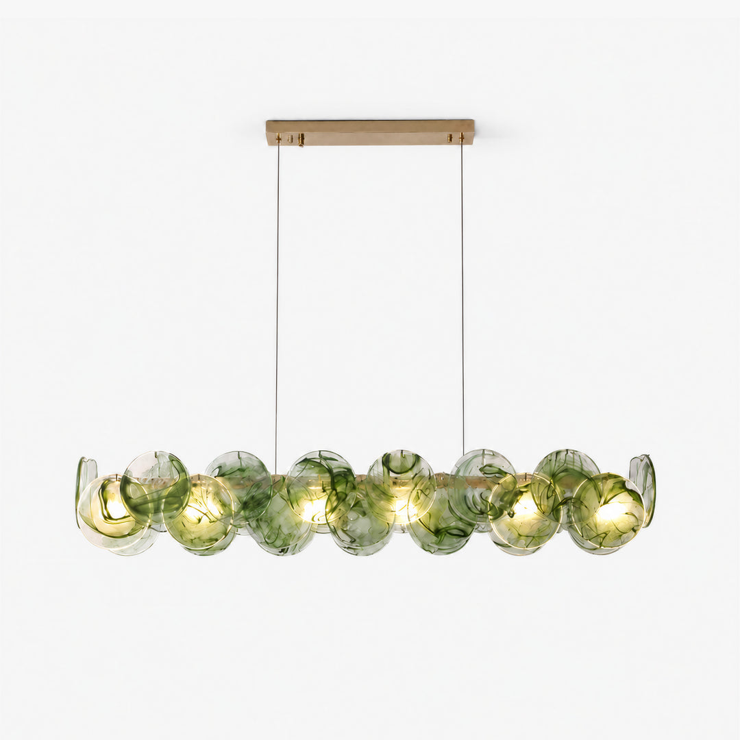 Lunavelle Long Murano Glass Chandelier 1