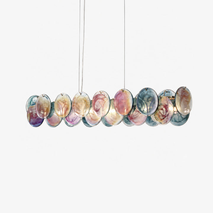 Lunavelle Long Murano Glass Chandelier 10