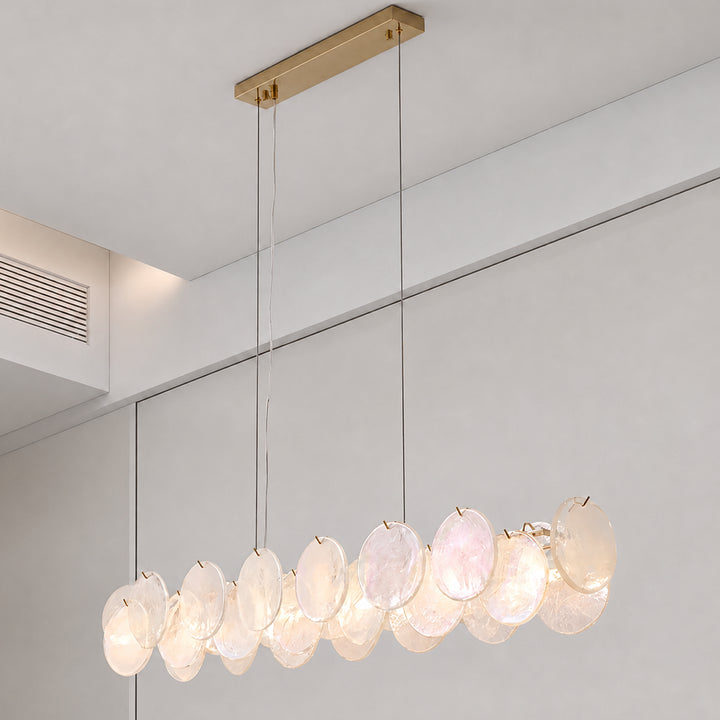 Lunavelle Long Murano Glass Chandelier 13