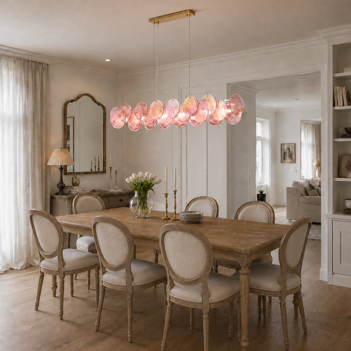 Lunavelle Long Murano Glass Chandelier 15