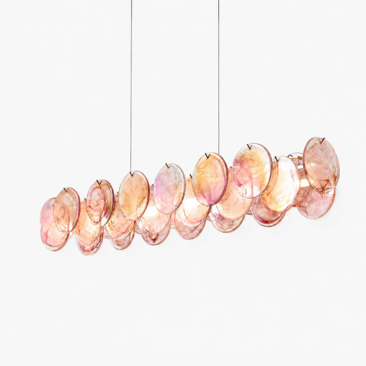 Lunavelle Long Murano Glass Chandelier 5