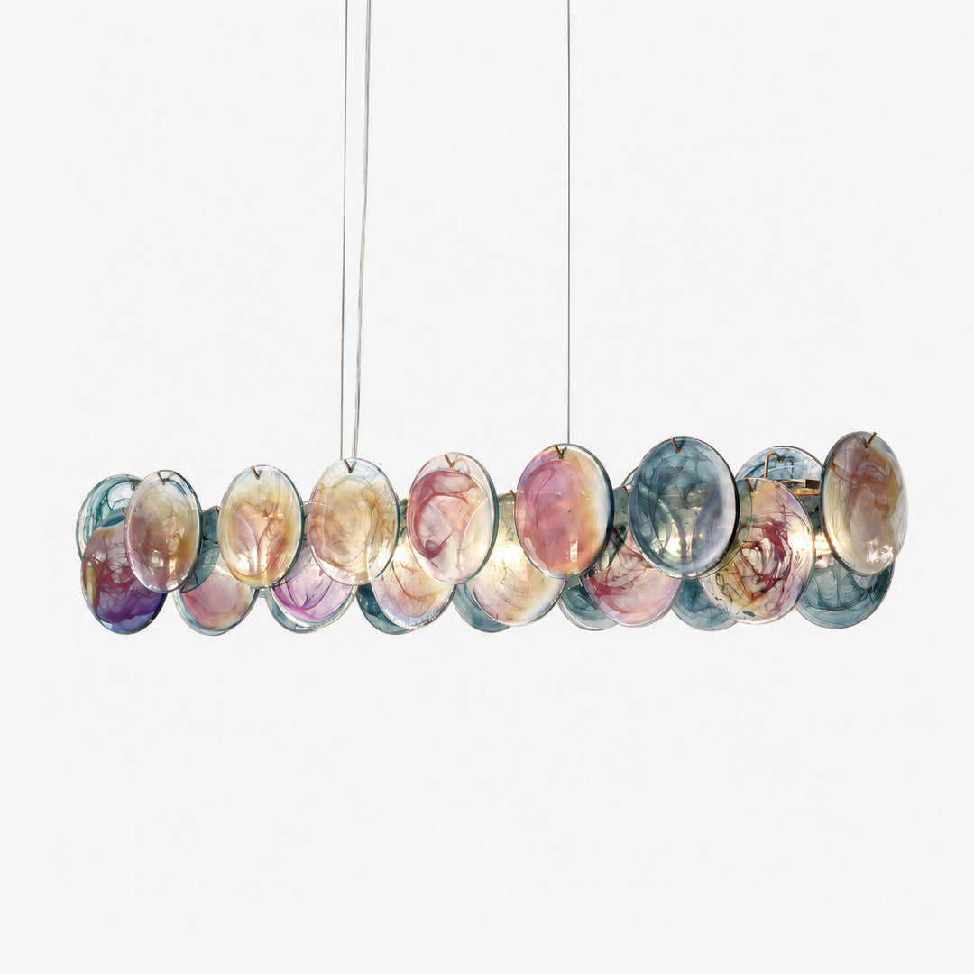 Lunavelle Long Murano Glass Chandelier 8