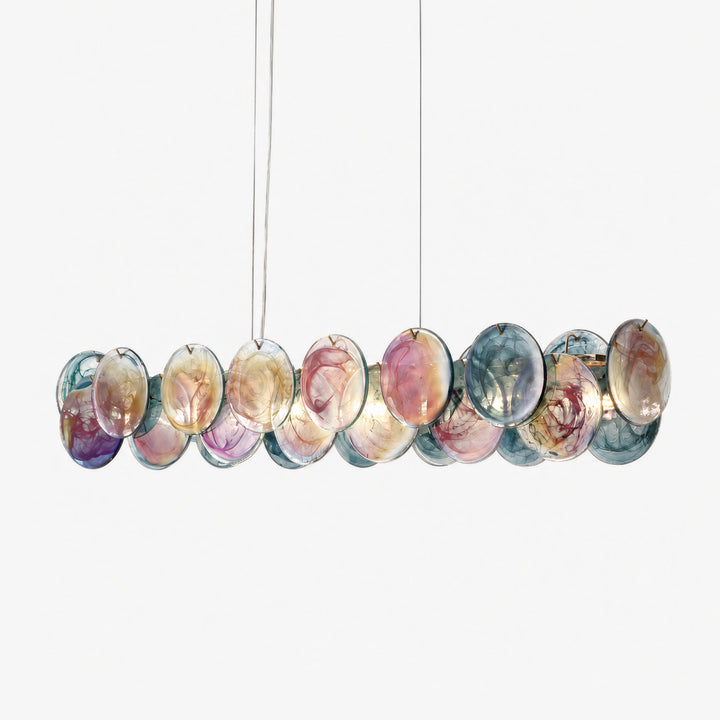 Lunavelle Long Murano Glass Chandelier 8