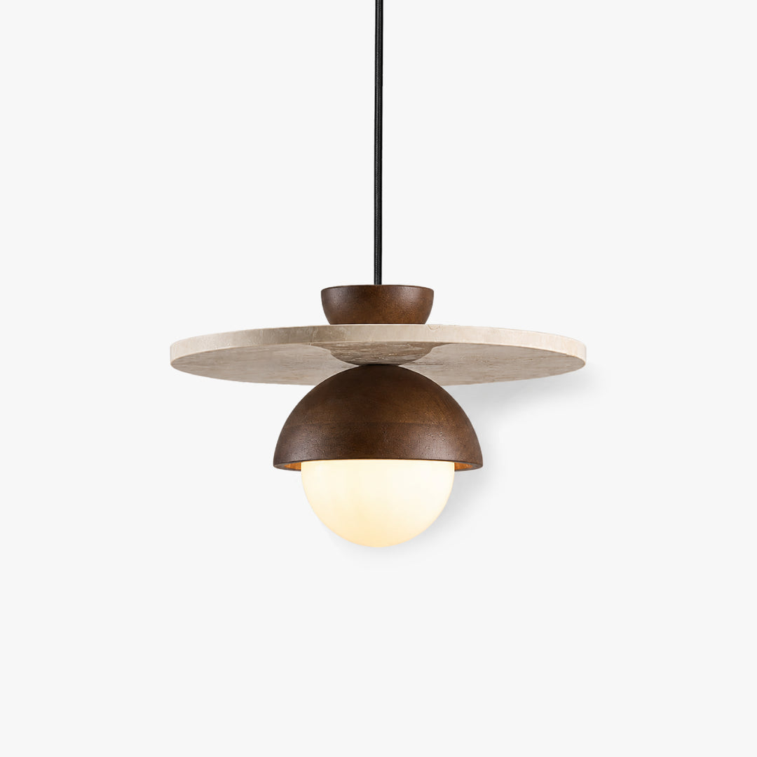 Lunvar Travertine Globe Pendant Light 7