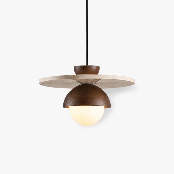 Lunvar Travertine Globe Pendant Light 7