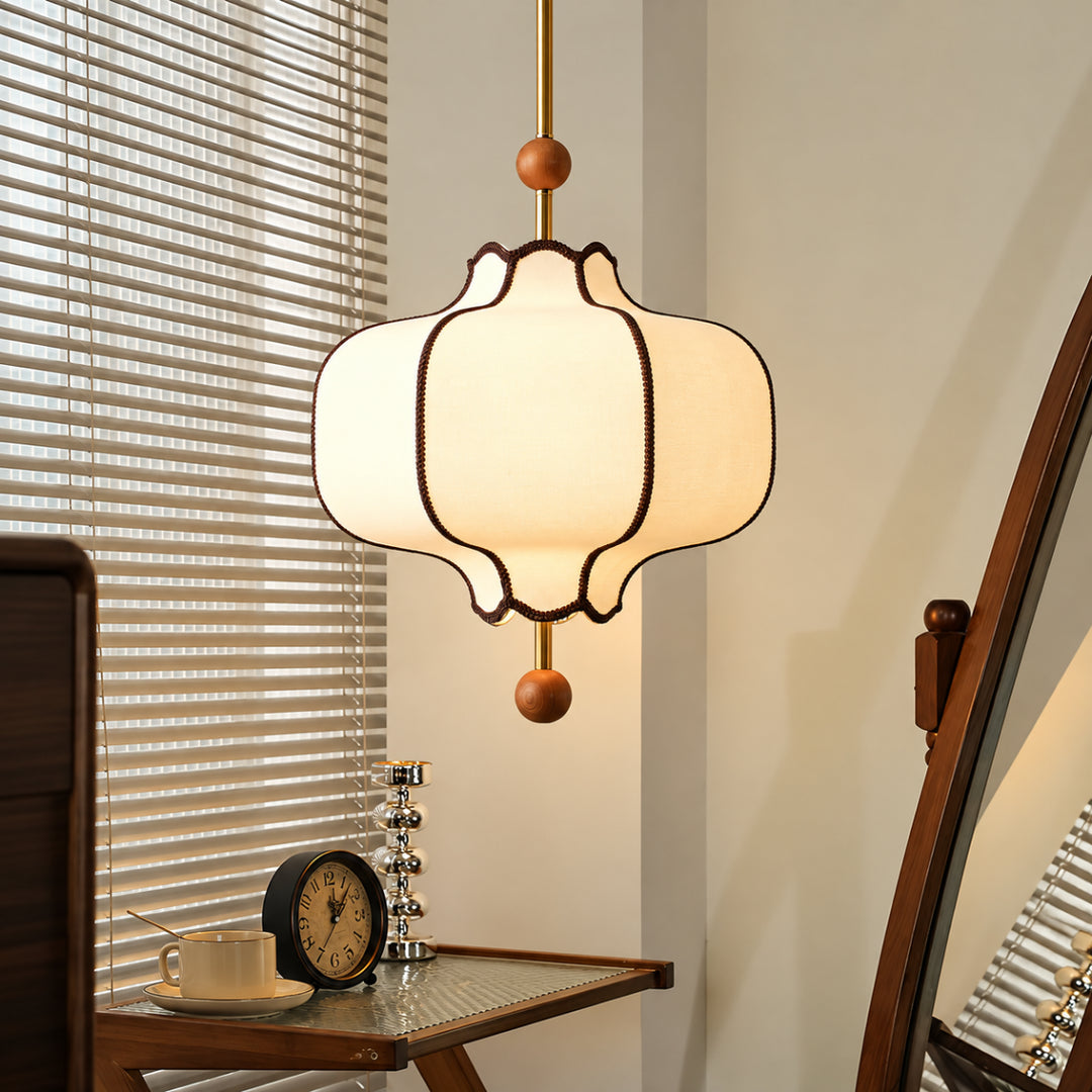 Luravyn Fabric Lantern Pendant Light 10