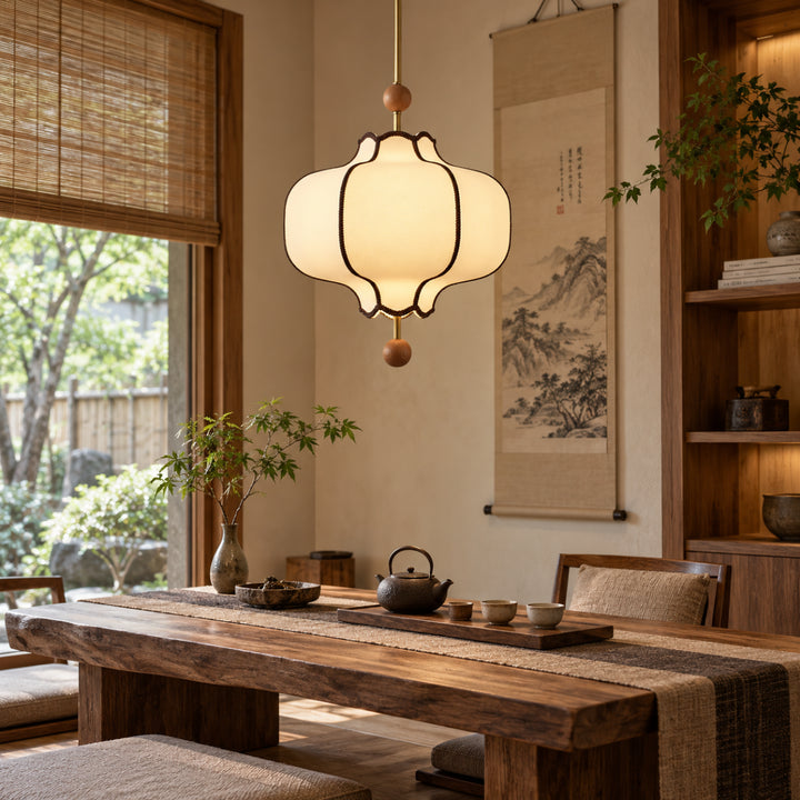 Luravyn Fabric Lantern Pendant Light 12