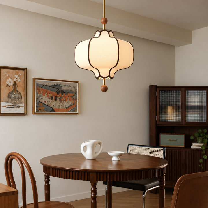 Luravyn Fabric Lantern Pendant Light 13