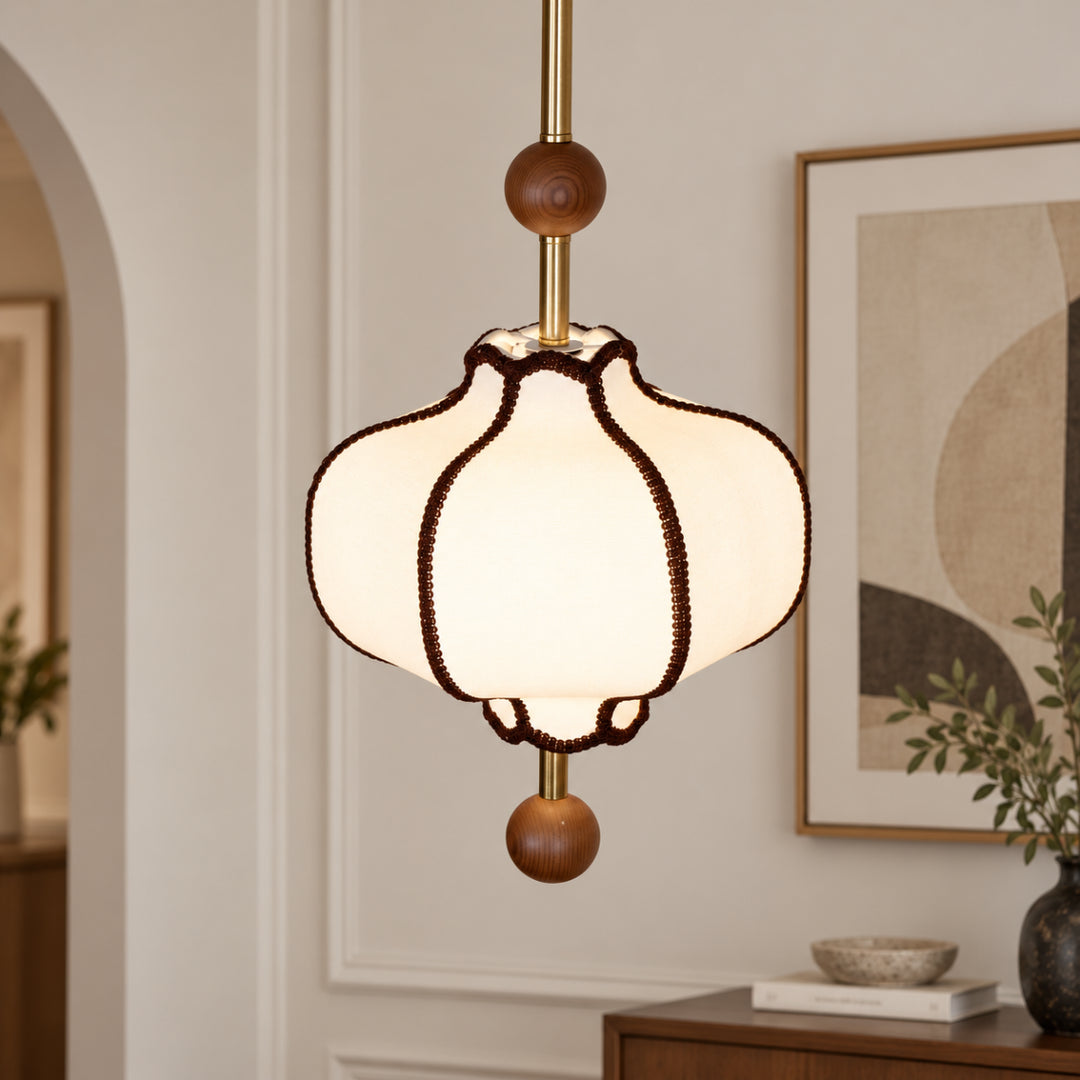 Luravyn Fabric Lantern Pendant Light 9