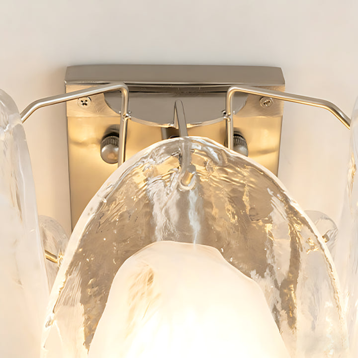 Magnolien-Glaswandleuchte