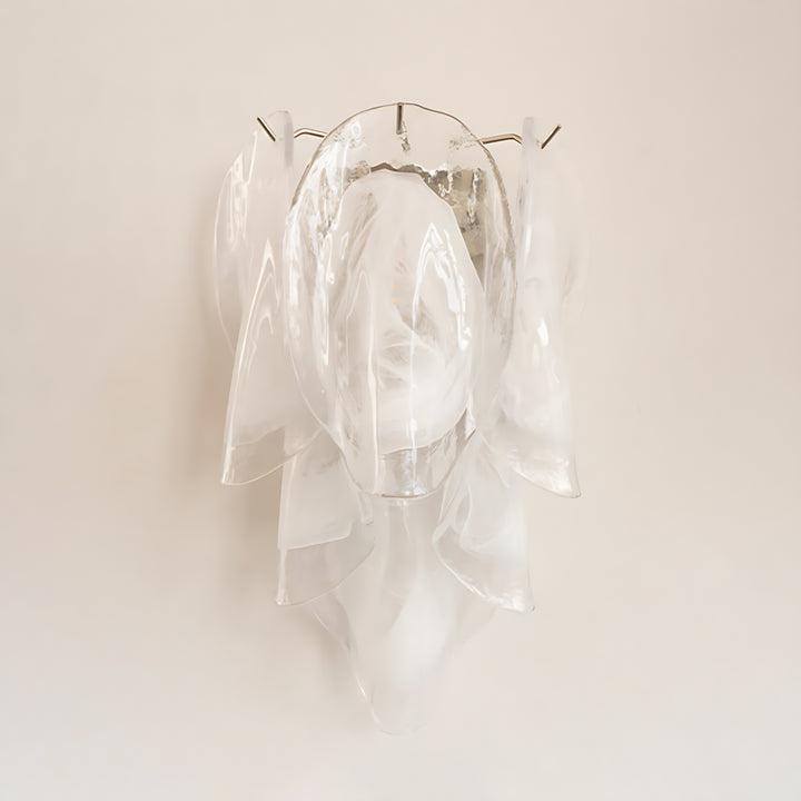 Magnolien-Glaswandleuchte