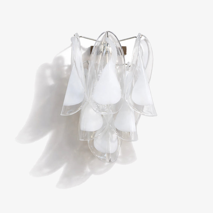 Magnolien-Glaswandleuchte