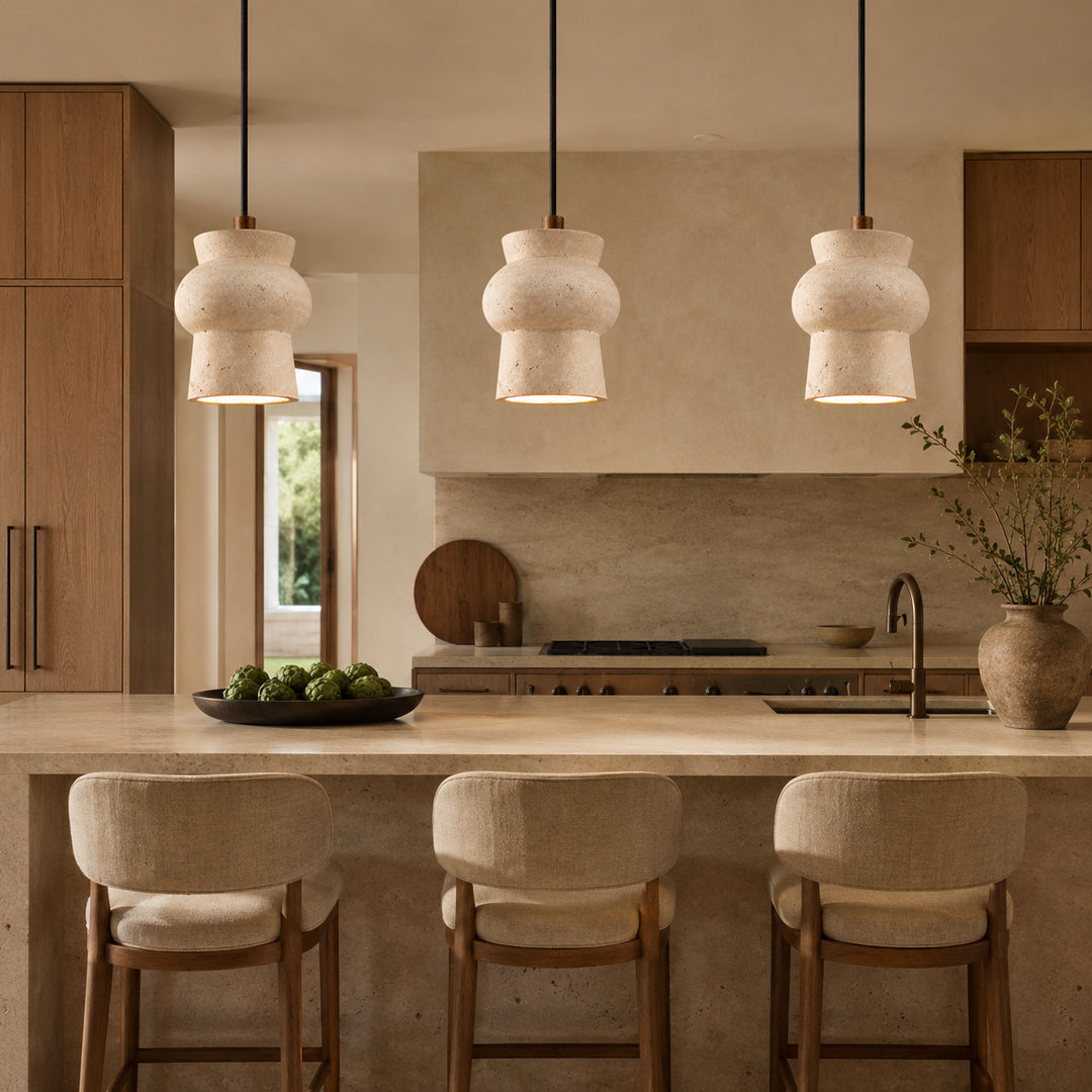 Marevra Travertine Pendant Light 1