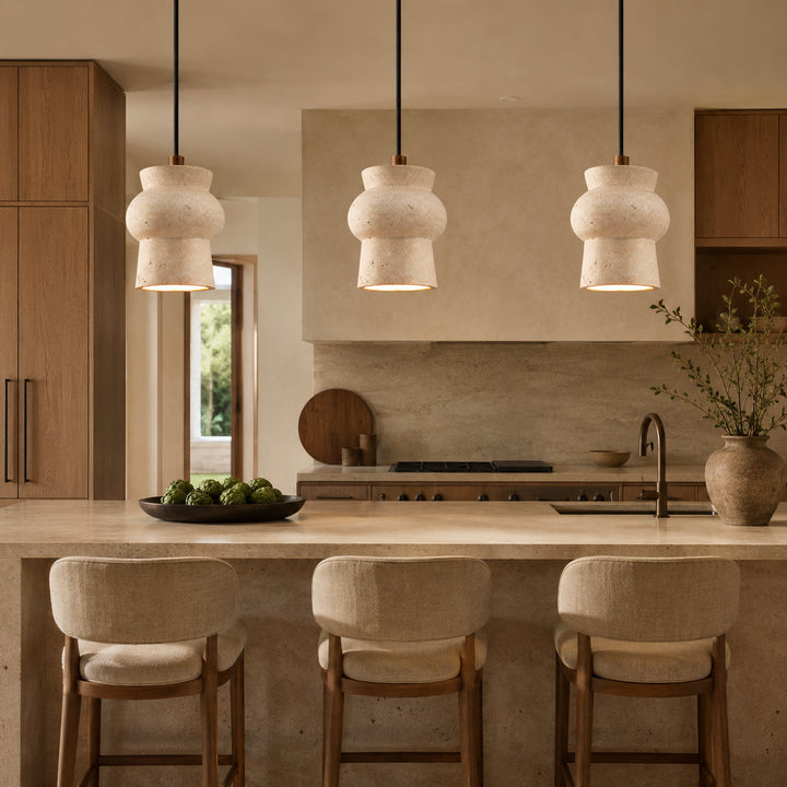 Marevra Travertine Pendant Light 1