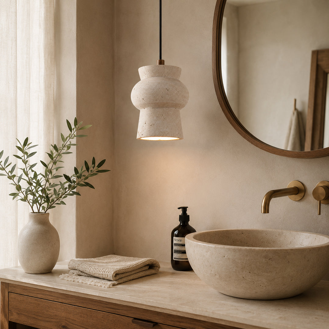 Marevra Travertine Pendant Light 5