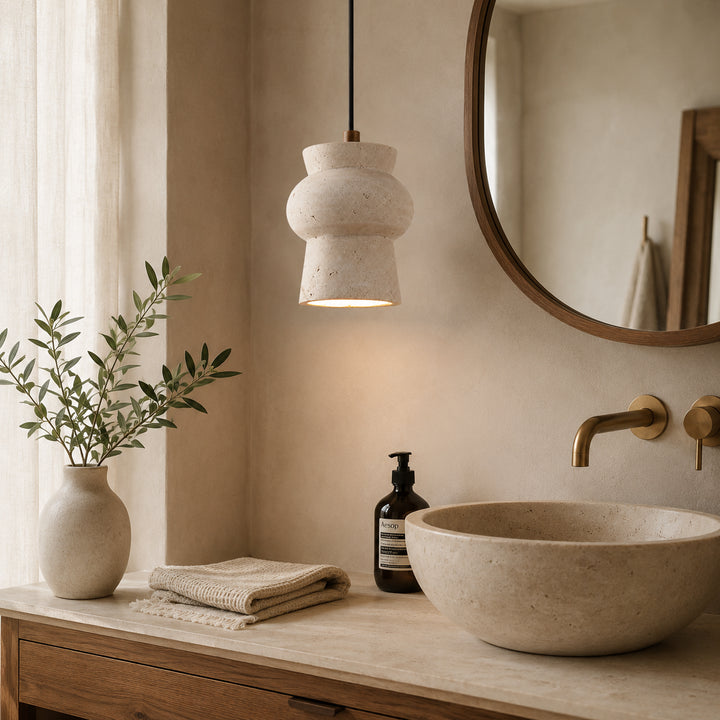 Marevra Travertine Pendant Light 5