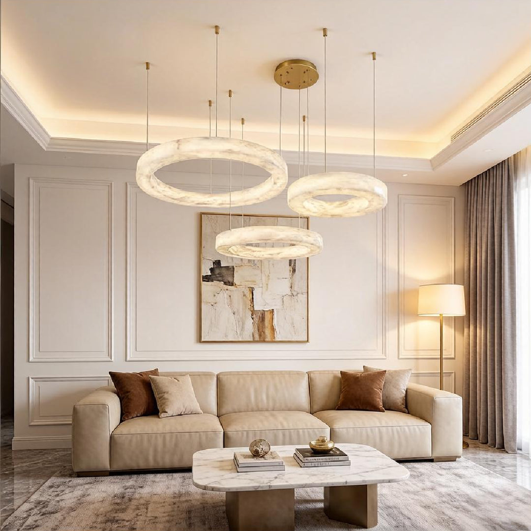 Marika Alabaster Chandelier 12