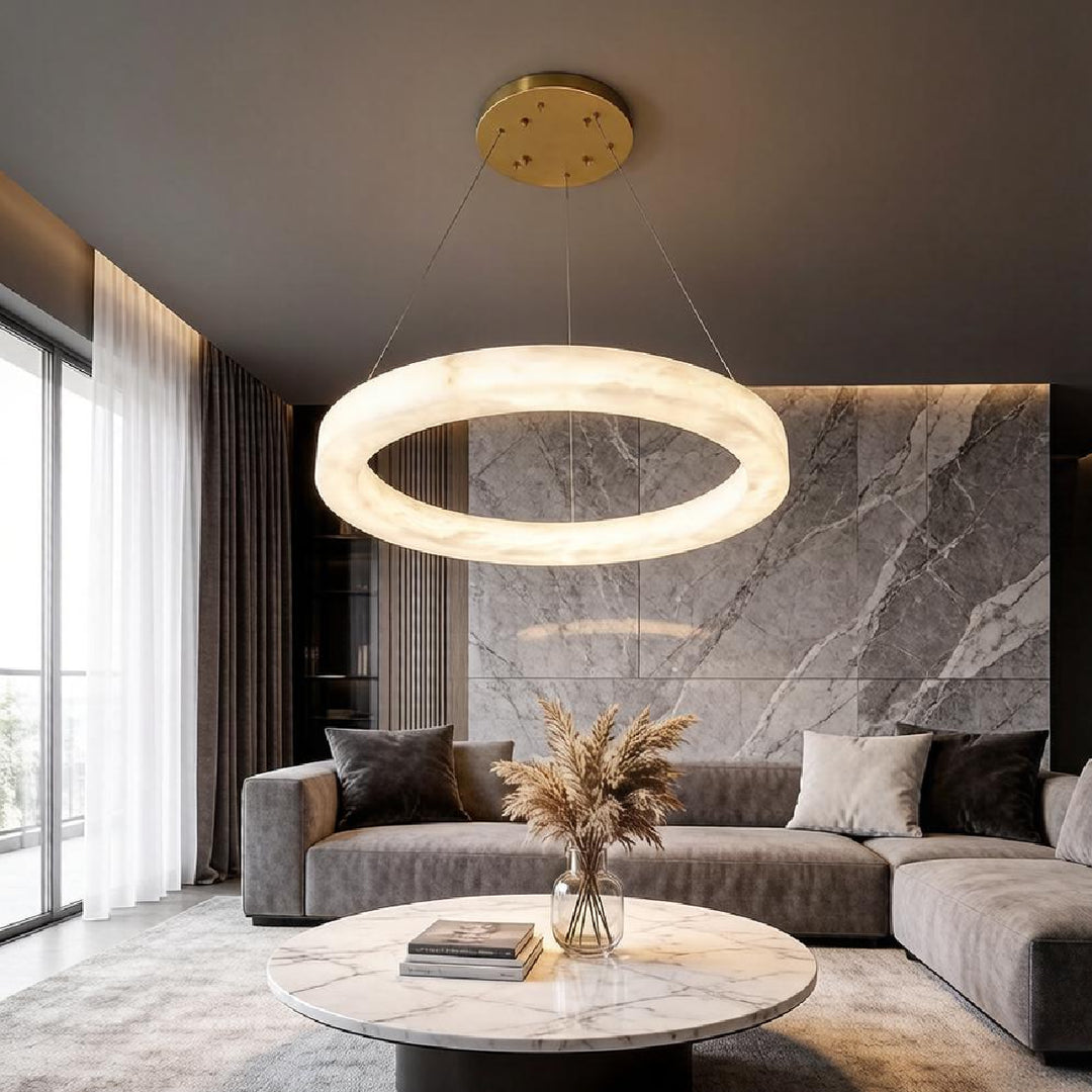 Marika Alabaster Pendant Light 2