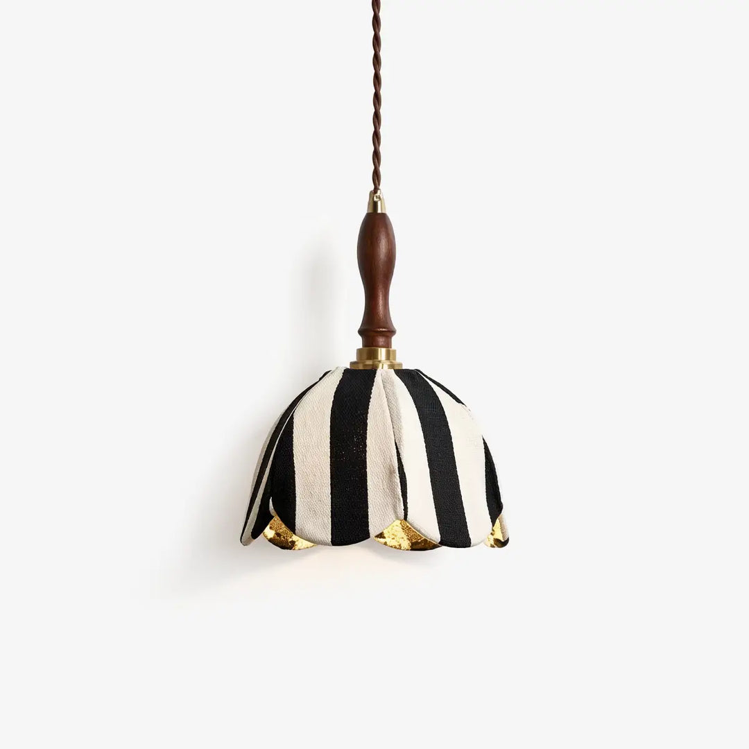 Marin Striped Fabric Pendant Light 1