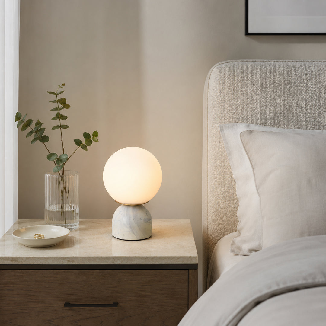 Mavrelune Marble Globe Table Lamp 2