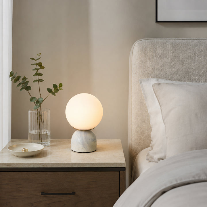 Mavrelune Marble Globe Table Lamp 2