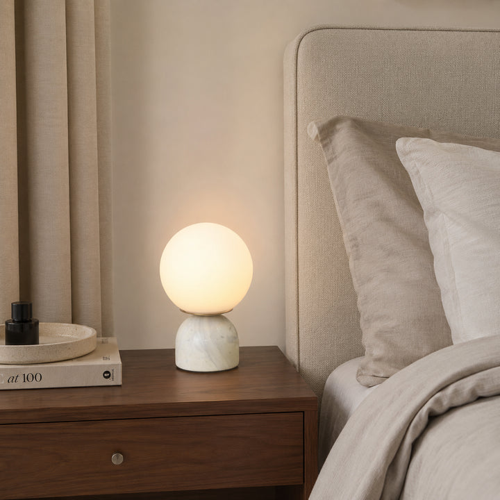Mavrelune Marble Globe Table Lamp 3