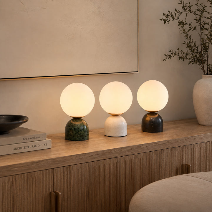 Mavrelune Marble Globe Table Lamp 5