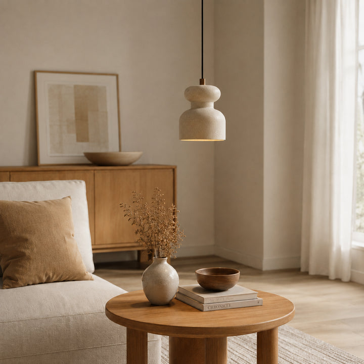 Mavreno Travertine Pendant Light 1