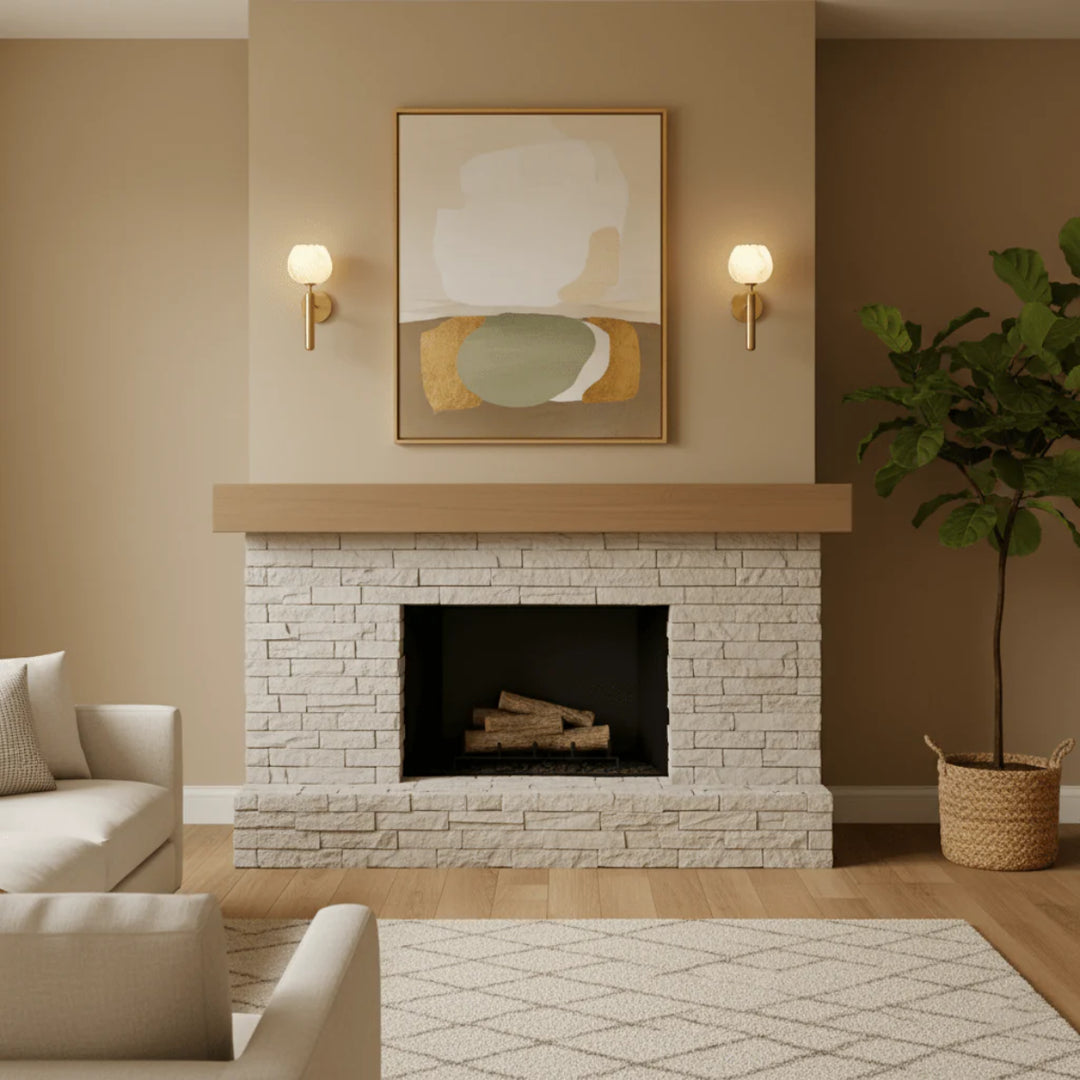 Mian Alabaster Wandleuchte