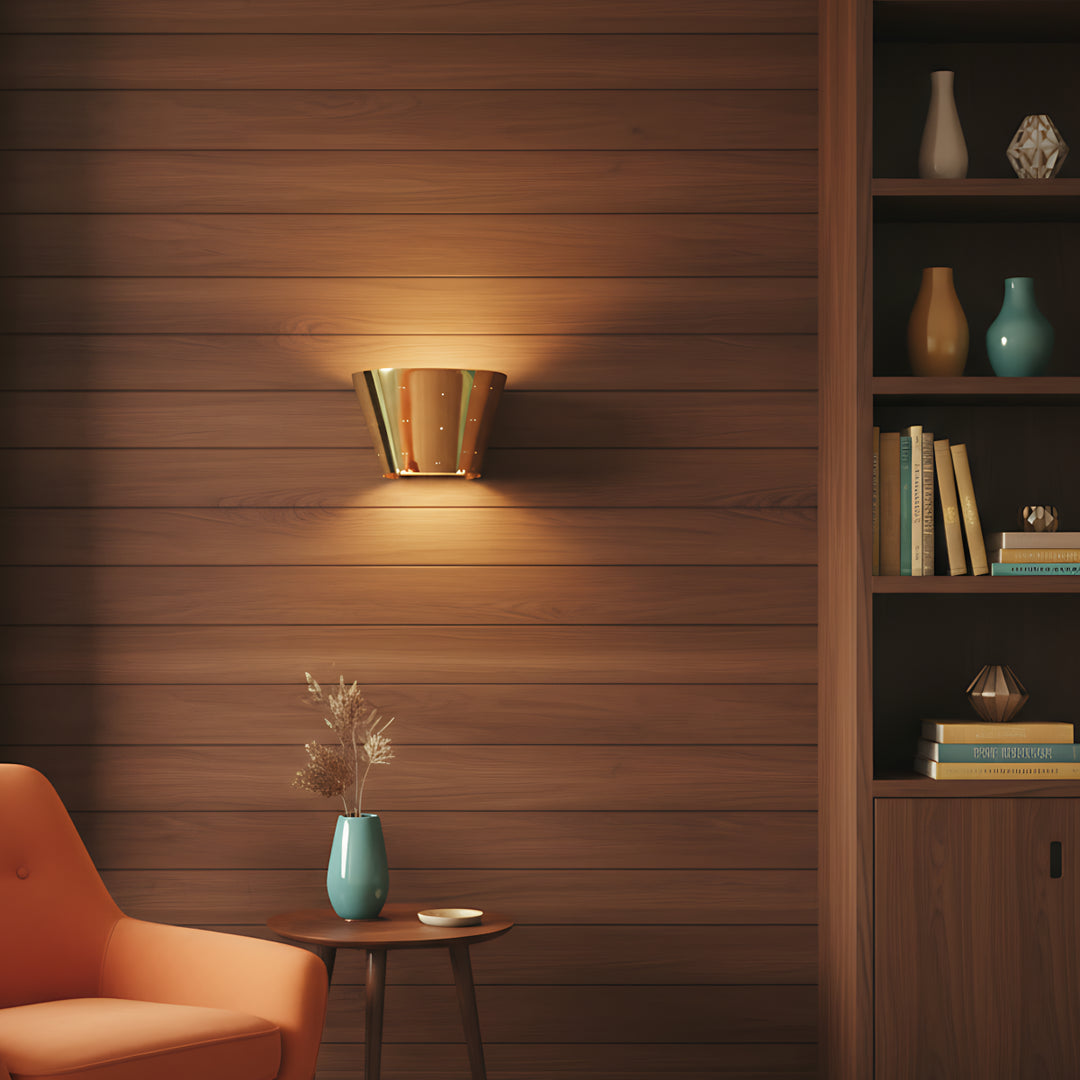 Minimalist Brass Wall Lamp