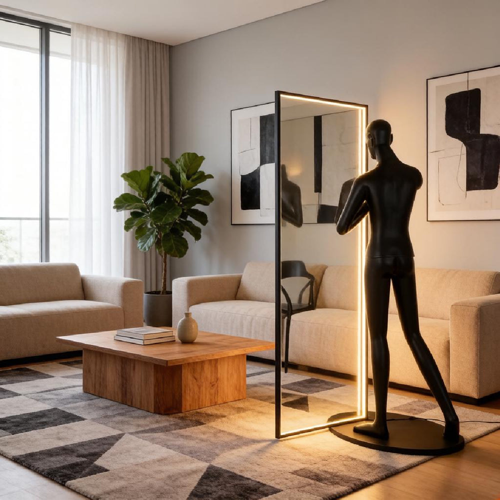 Mirror Sculpture Floor Lamp 2