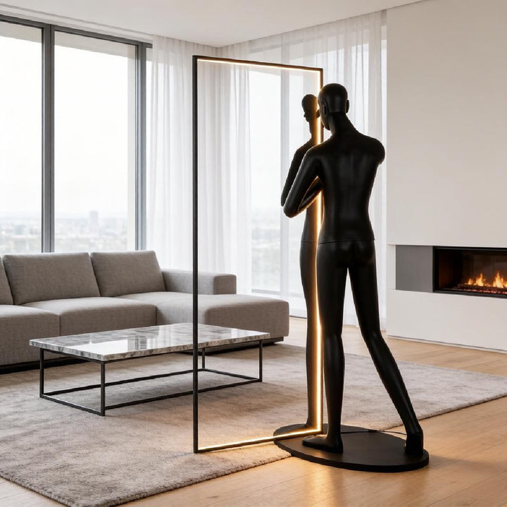 Mirror Sculpture Floor Lamp 3