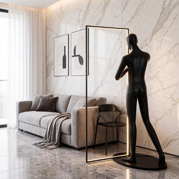 Mirror Sculpture Floor Lamp 5