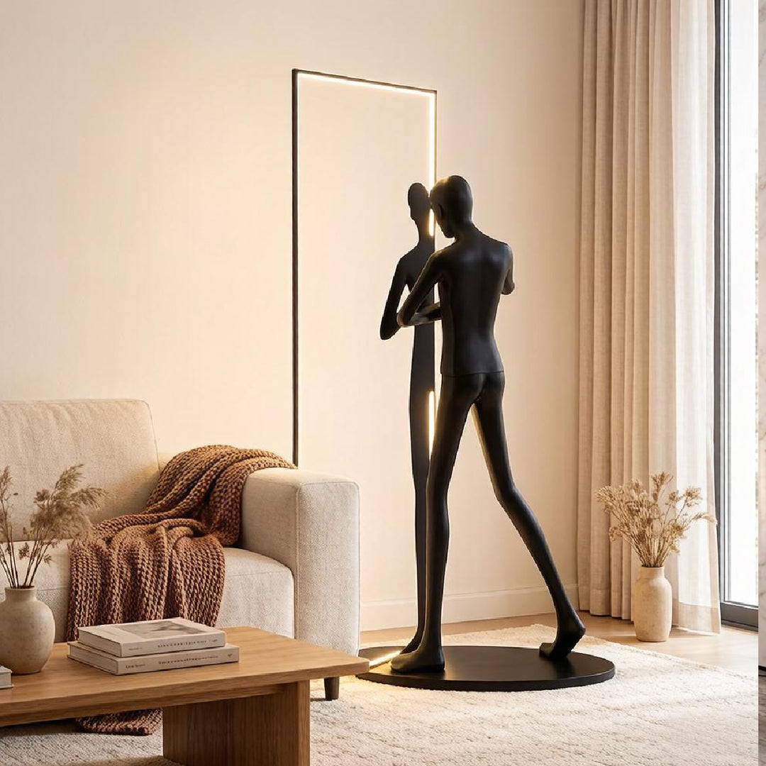 Mirror Sculpture Floor Lamp 6