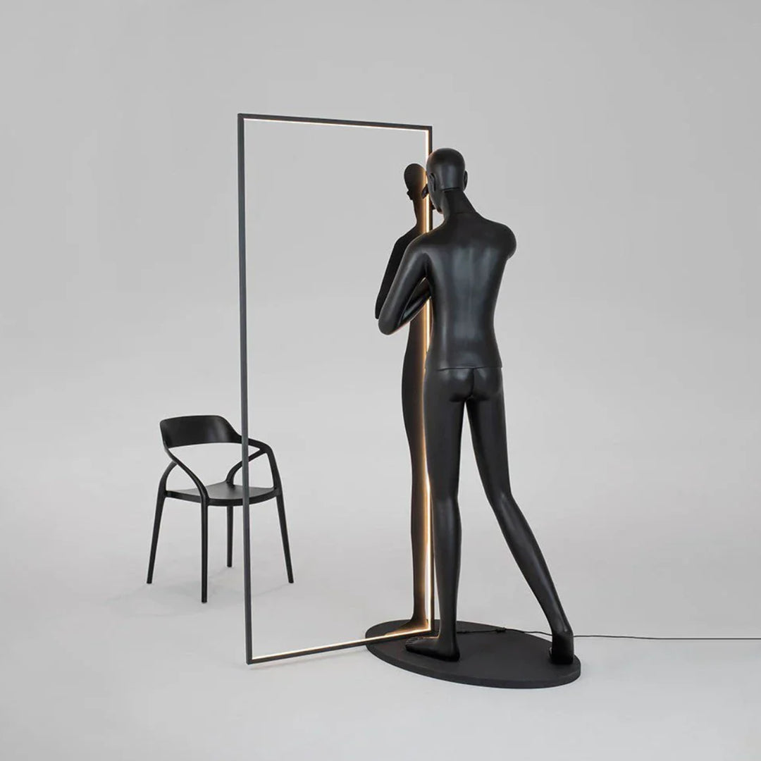 Mirror Sculpture Floor Lamp 7