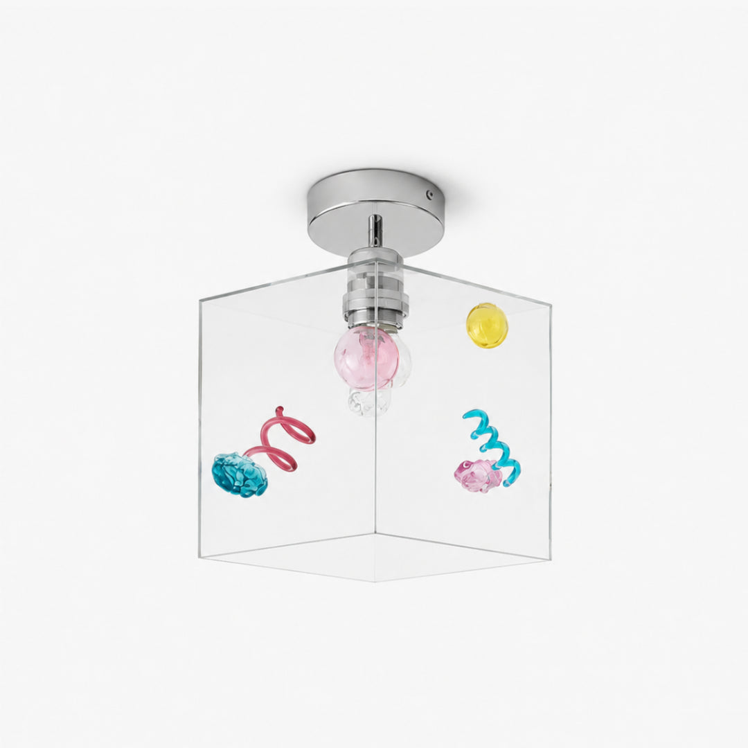 Mivella Glass Cube Ceiling Light 1