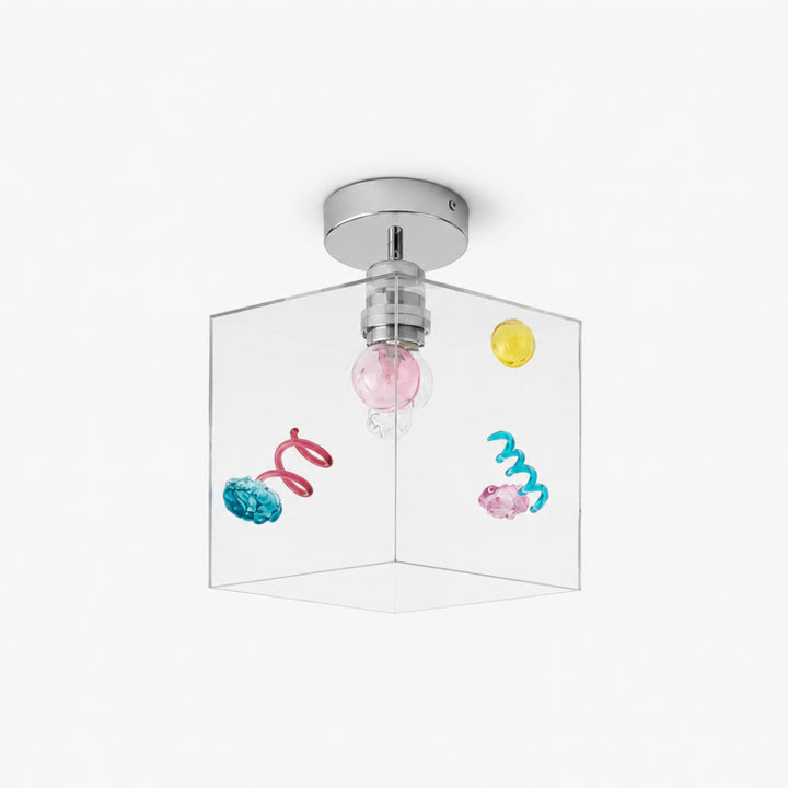 Mivella Glass Cube Ceiling Light 1