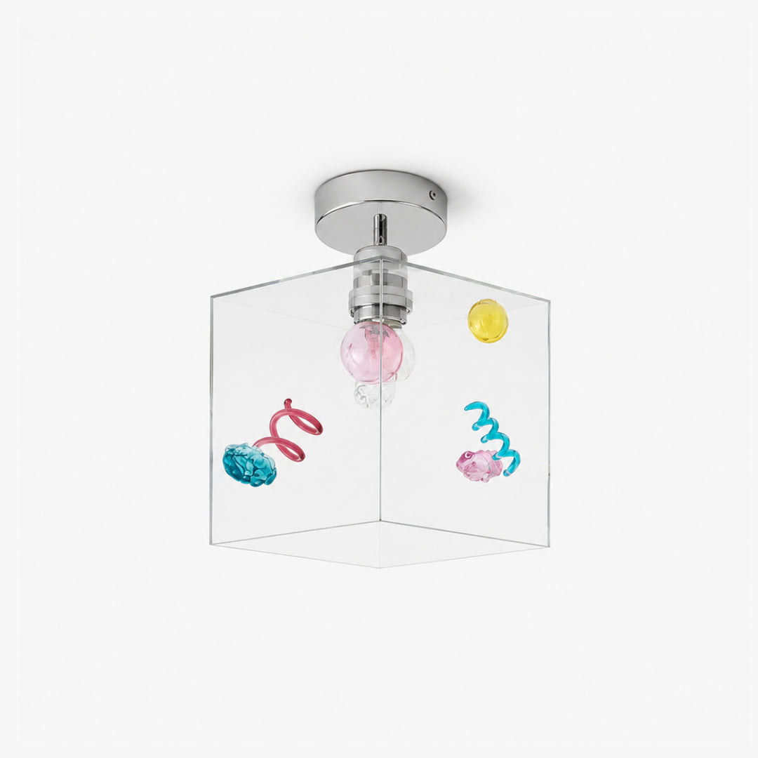Mivella Glass Cube Ceiling Light 2